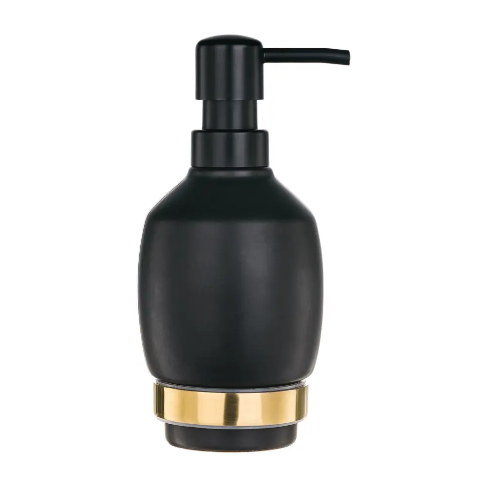 Дозатор для жидкого мыла Moroshka Oro Nero цвет чёрный/золотой STLM-2100588 - Вид №1