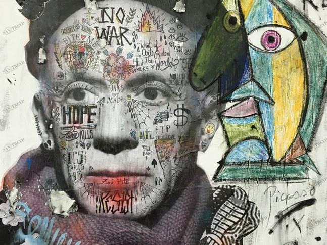 MOMENTI Авторский художественный принт Crazy home paintings Sk-001