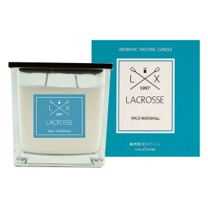 Свеча ароматическая в стекле 10х10 см "Дикий водопад" Lacrosse AMBIENTAIR  00-3880977 Синий