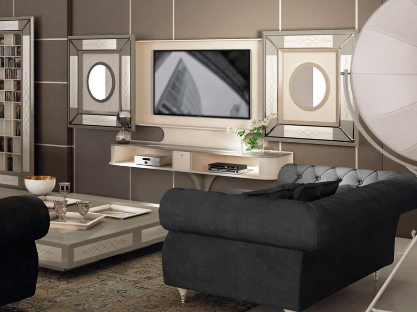 Vismara Design Моторизованная лакированная тумба под ТВ с раздвижными дверцами Desire sun-id-1495325 - Вид №4