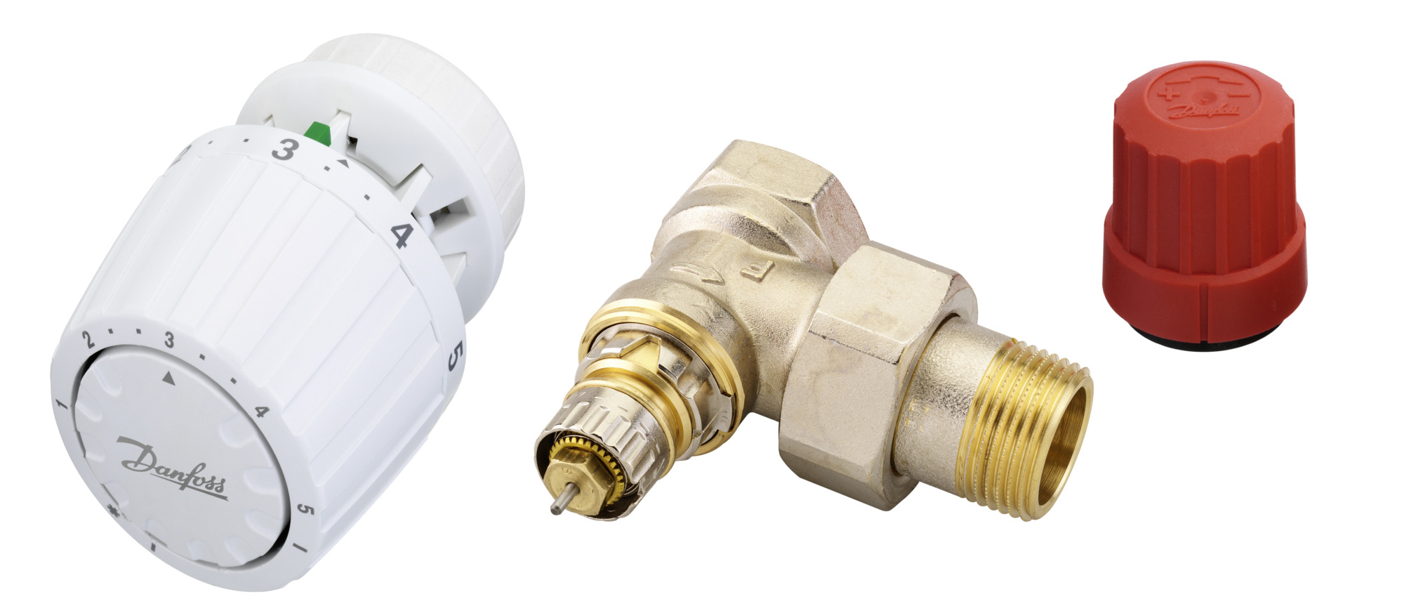 Danfoss Комплект RTR-N/RTR 7090 для двухтрубной системы отопления RTR-N 20 угл. и RTR7090 комплект 013G2175  - Вид №2