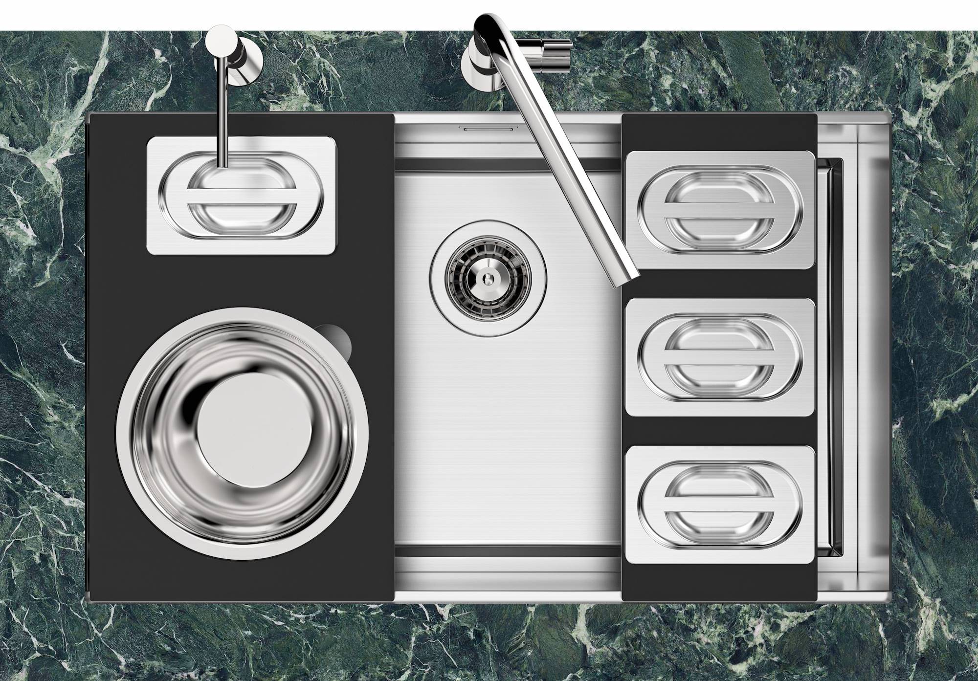 Раковина из нержавеющей стали Foster Quadra Evo ARCH-00032836 - Вид №5