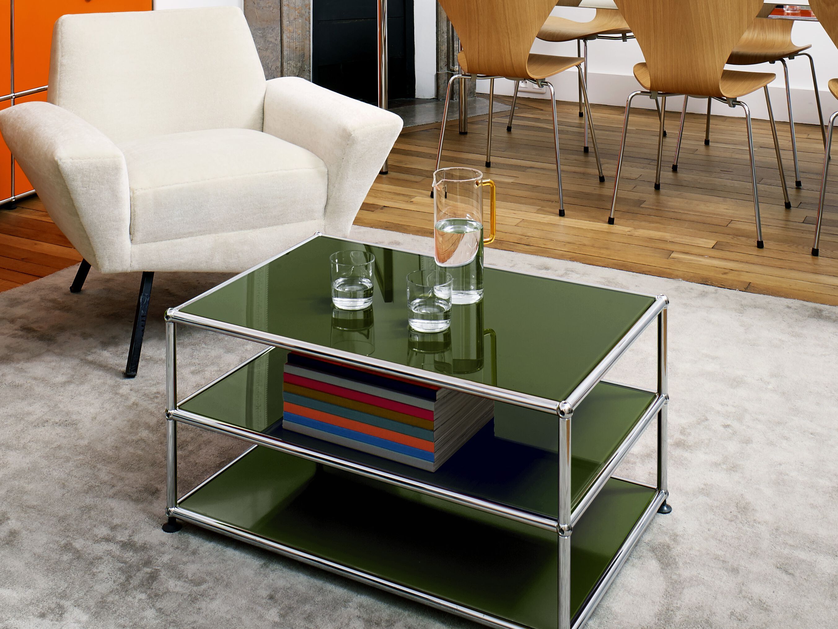 Стальной журнальный столик USM USM Haller System ARCH-00100140 - Вид №1