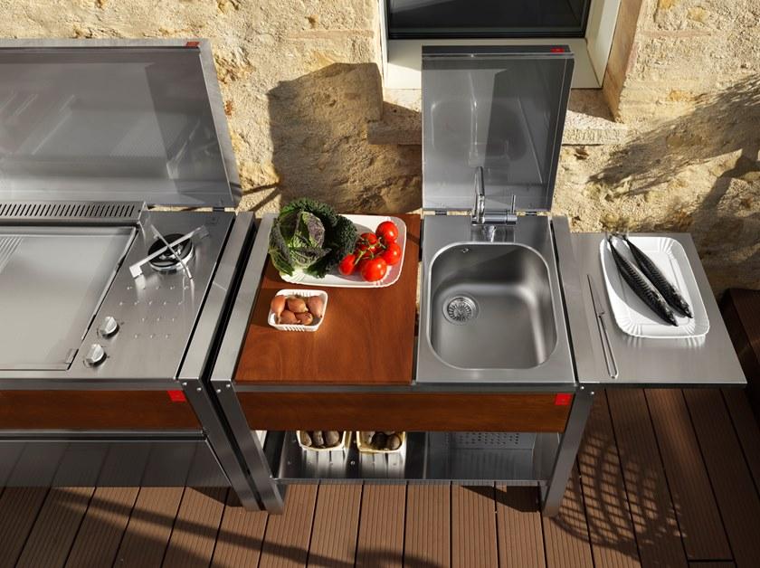 PLA.NET Outdoor Cooking Мобильная летняя кухня с газовым барбекю Oasi sun-id-1395642 - Вид №1