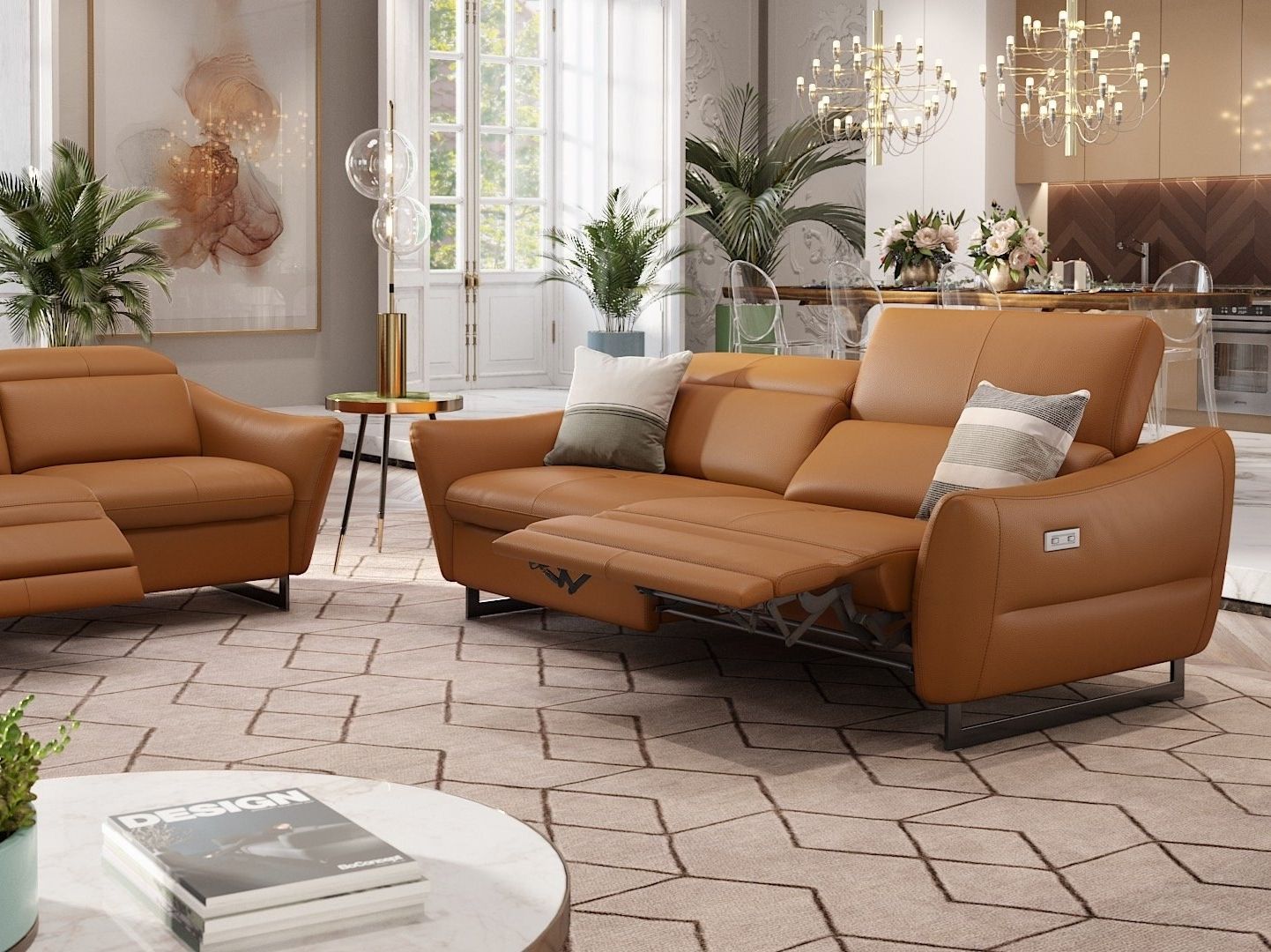 3-местный кожаный диван Sofanella MODENA ARCH-00120211 - Вид №4