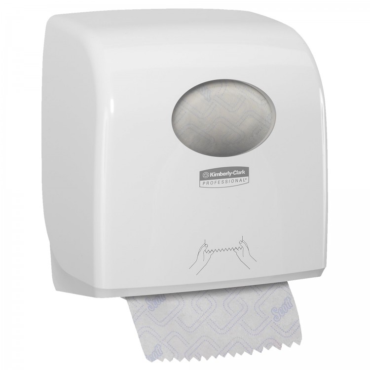 7955 Kimberly Clark Диспенсер для рулонных бумажных полотенец белый Kimberly Clark Professional Aquarius Slimroll 7955 белый  - Вид №1