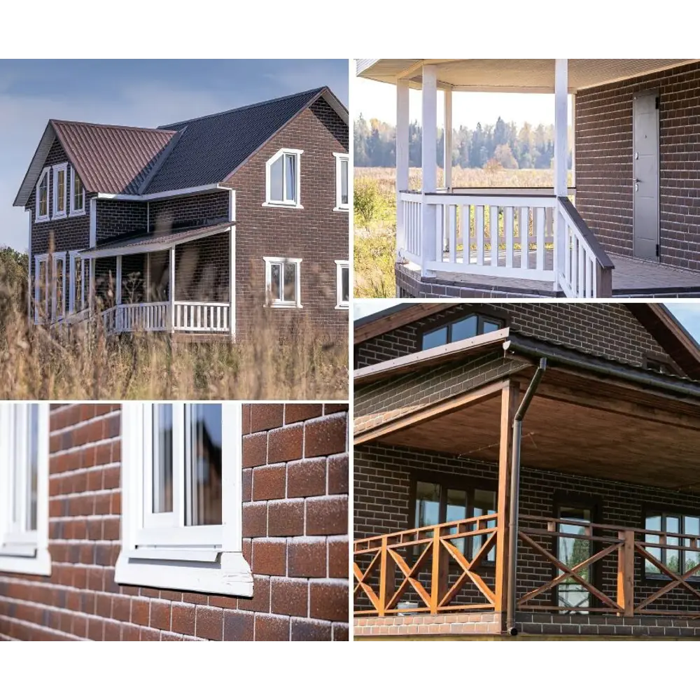 Фасадная плитка ТЕХНОНИКОЛЬ Hauberk «Баварский кирпич» для элегантной отделки 82586066 STLM-0030784 - Вид №6