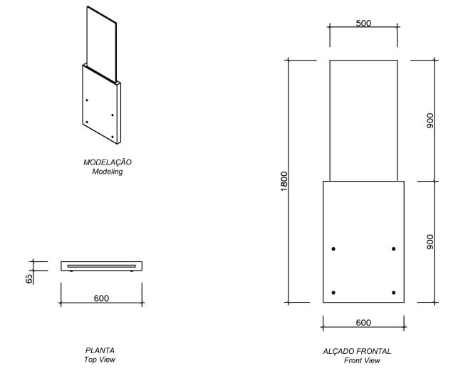 Самонесущий стальной тотем amop основы ARCH-00056807 - Вид №2
