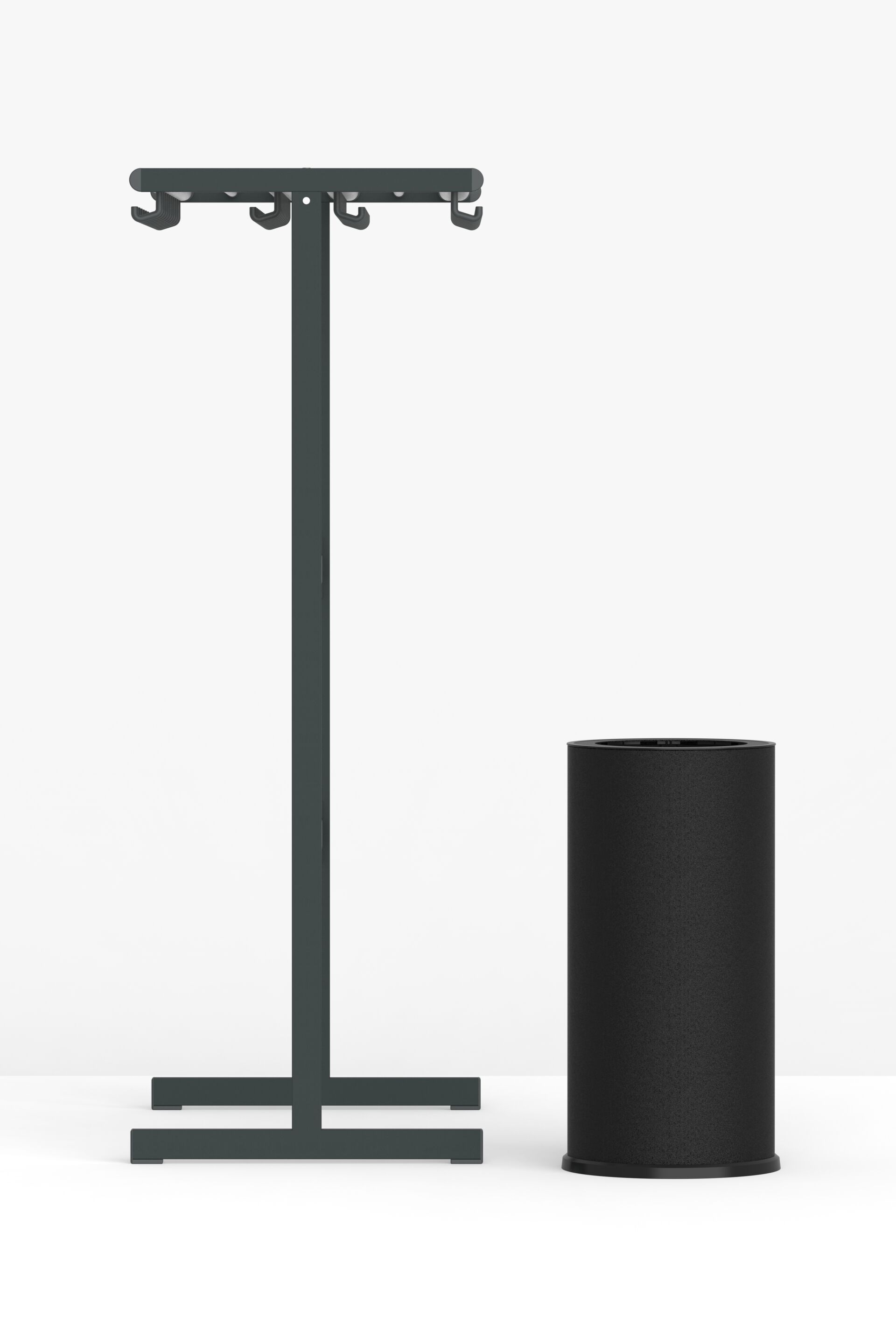 Стальная стойка для мусора с порошковым покрытием с крышкой FUNCTIONALS Revolved ARCH-00149185 - Вид №14