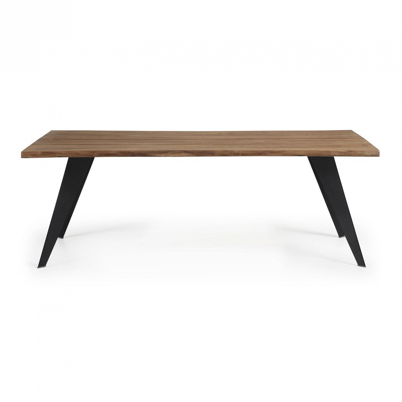 052234 Стол Nack 180x100 Черный, Античный Дуб La Forma Koda  - Вид №3
