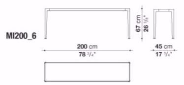 B&B Italia Outdoor Прямоугольная садовая консоль из алюминия и дерева Mirto outdoor sun-id-1508468 - Вид №5