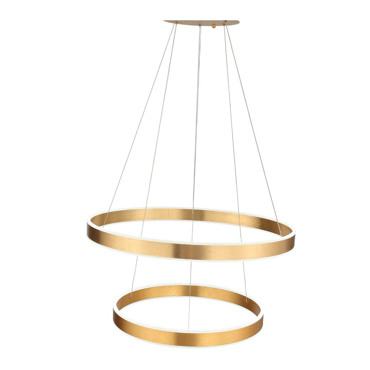 Люстра светодиодная подвесная золото 2 яруса ST Luce Onze SL944.203.02 ST LUCE ДИЗАЙНЕРСКИЕ, ONZE 00-3834523 Белый;золото  - Вид №3