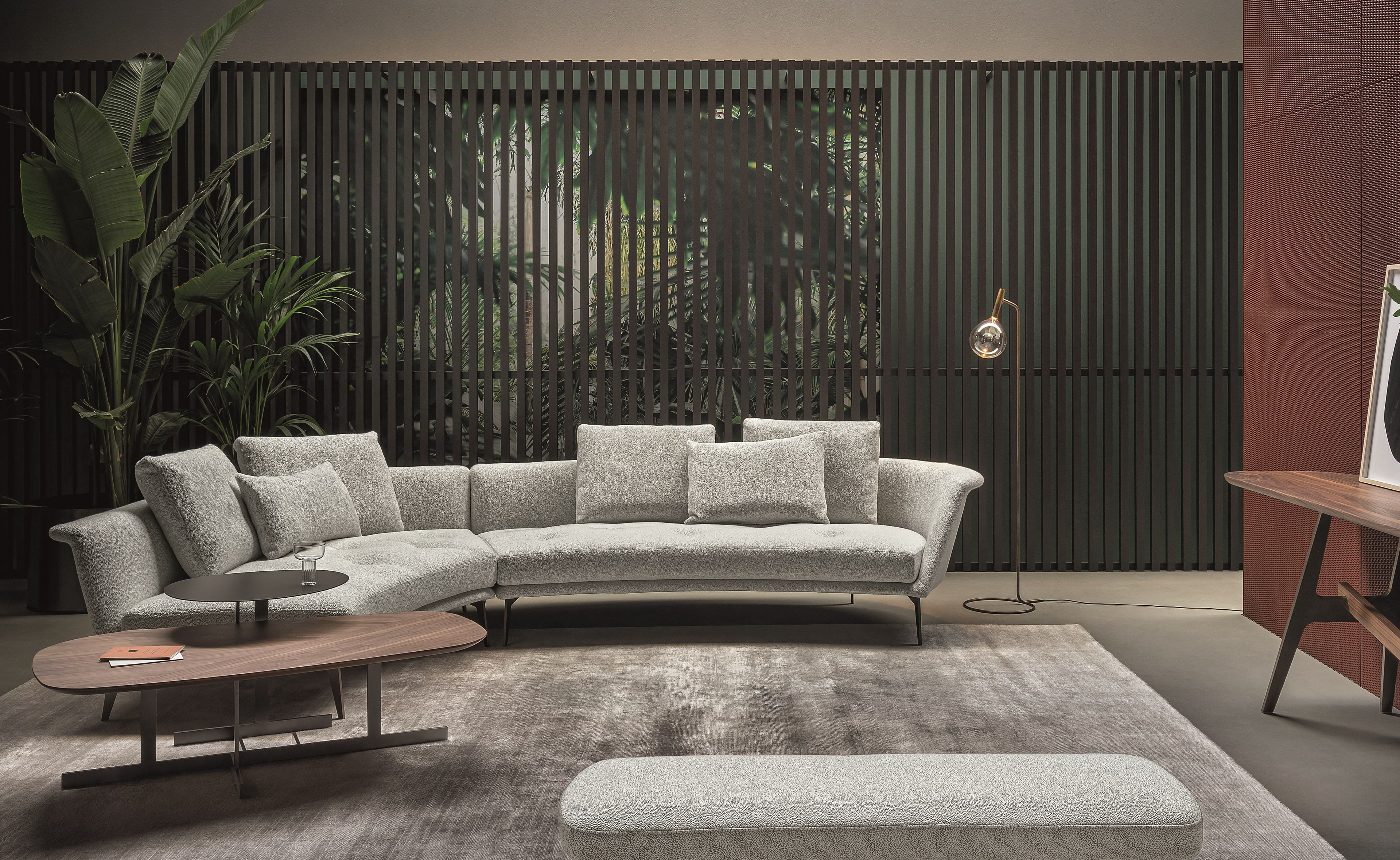 Изогнутый диван из ткани BONALDO Lovy ARCH-00130893 - Вид №3