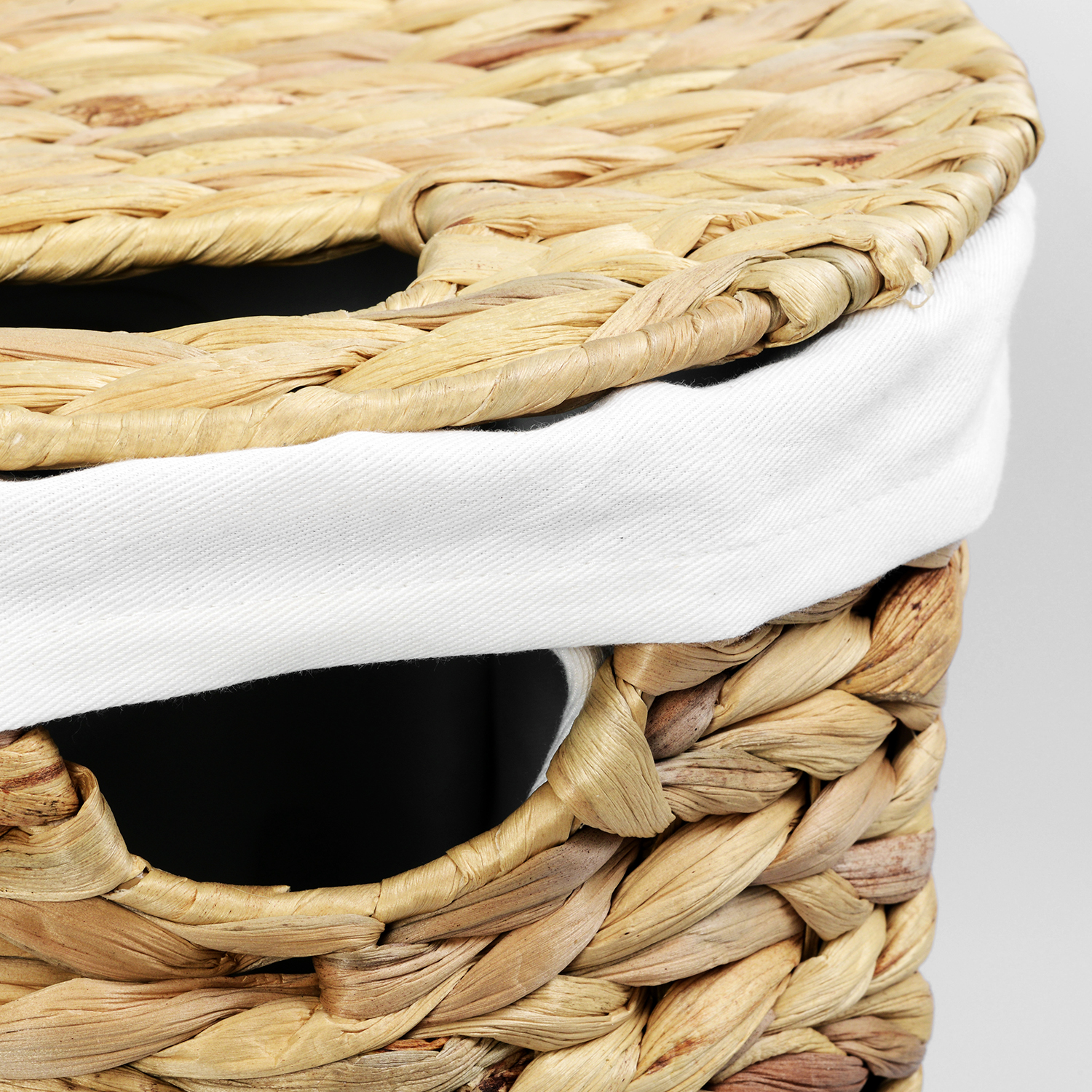 WB-610-L Dill Плетеная корзина для белья с крышкой WasserKRAFT  - Вид №4