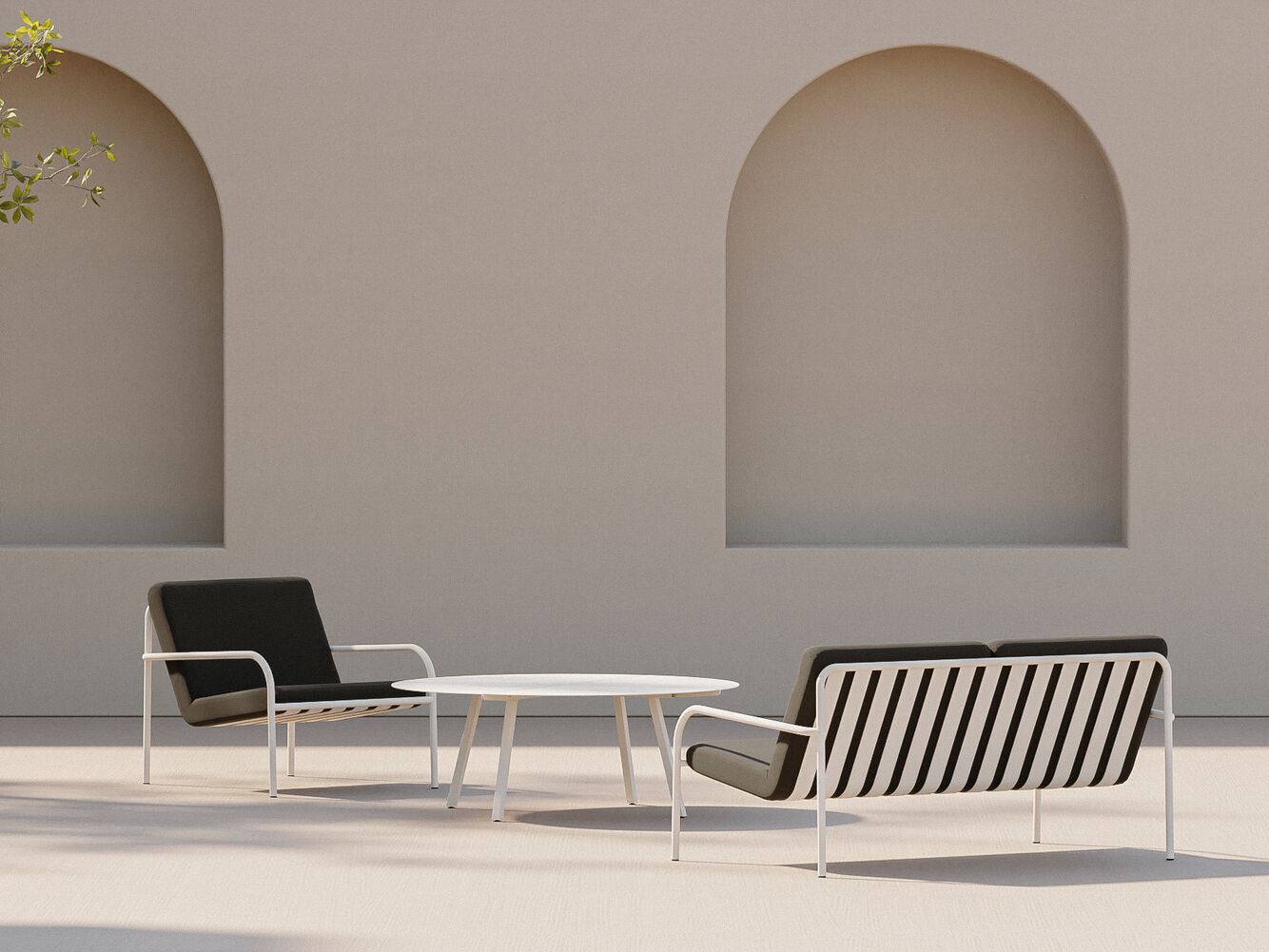 Стальной садовый диван с порошковым покрытием Metallbude CRUZ ARCH-00037484 - Вид №2