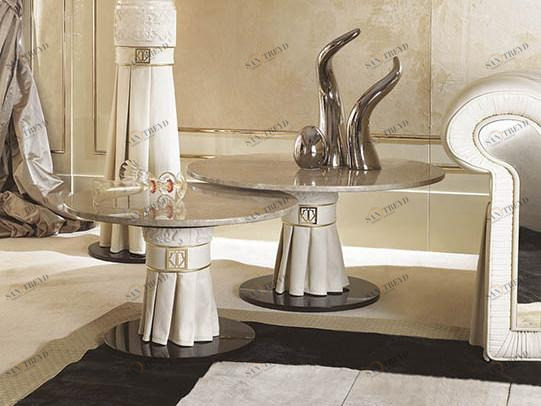 Turri Круглый мраморный журнальный столик на контракт Couture sun-id-1394276