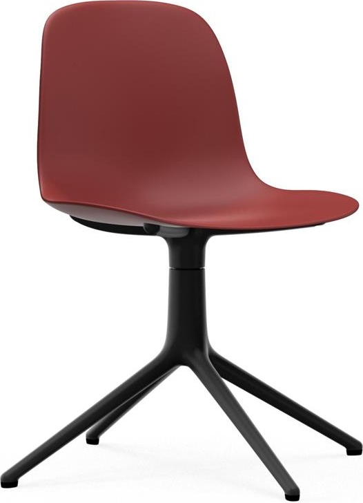 606015 Стул Swivel 4L Black Alu Red Normann Copenhagen Form