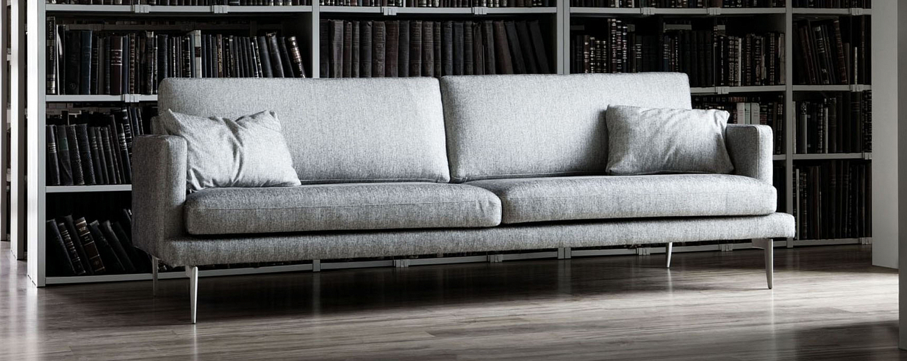 Диван Ludvig трехместный прямой серо-голубой SITS LUDVIG 192461 Серый  - Вид №3