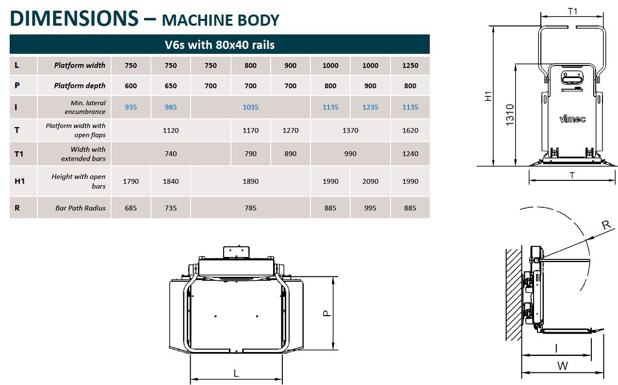 Лестничный подъемник с изогнутой направляющей Vimec V6s ARCH-00108443 - Вид №6