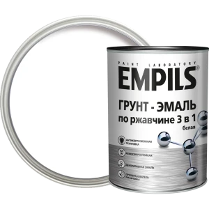 Грунт-эмаль по ржавчине 3в1 Empils PL гладкая цвет белый 0.9 кг 84434162 STLM-2159240