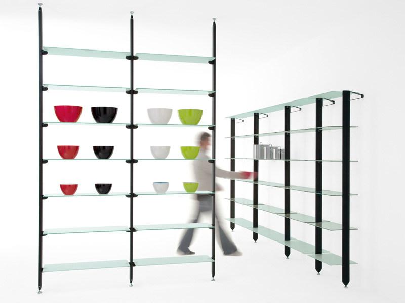 Diemmebi Модульный открытый книжный шкаф из закаленного стекла Backup sun-id-1438097 - Вид №1