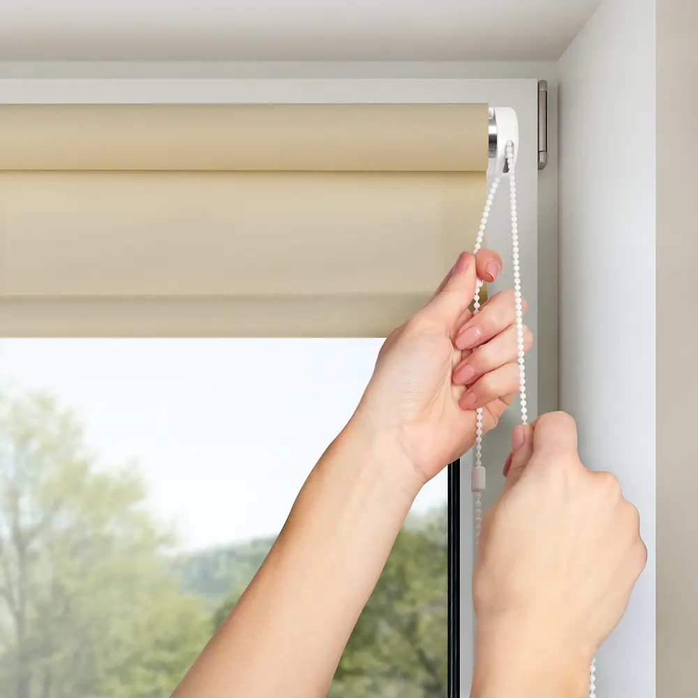 Штора рулонная Plain, 40x160 см, цвет экрю PRAKTO STLM-2204466 - Вид №2