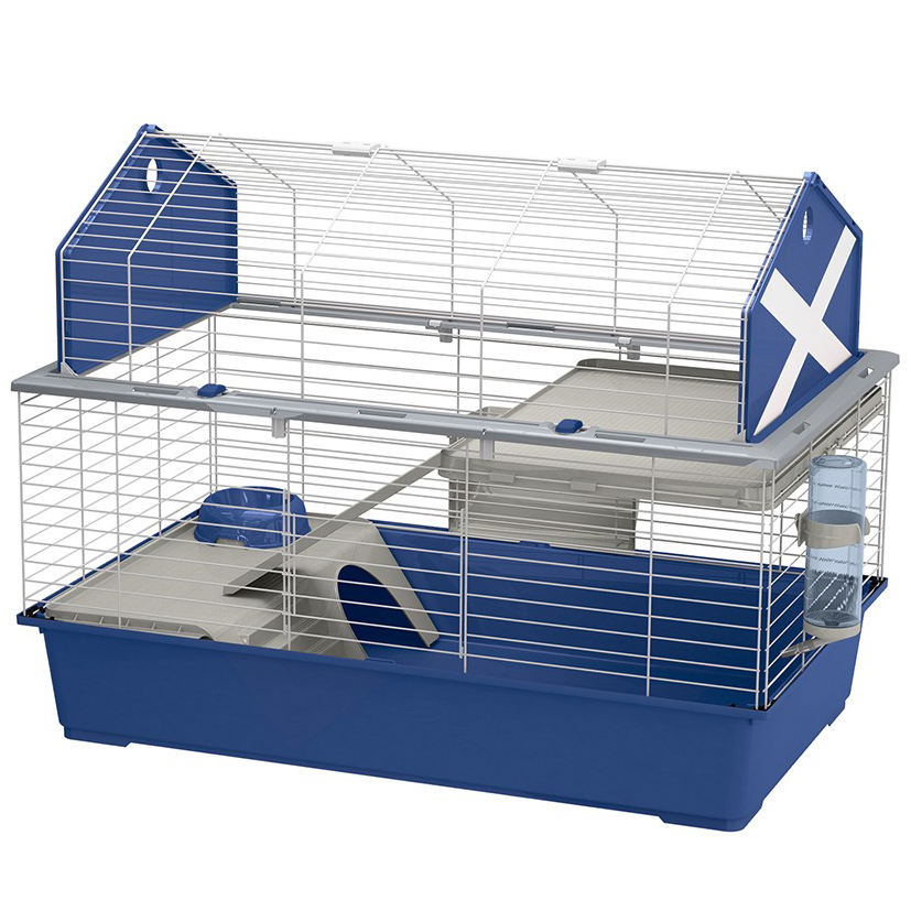 ПР0047578 Клетка для кроликов Barn 100 синяя 96х57х73см FERPLAST 