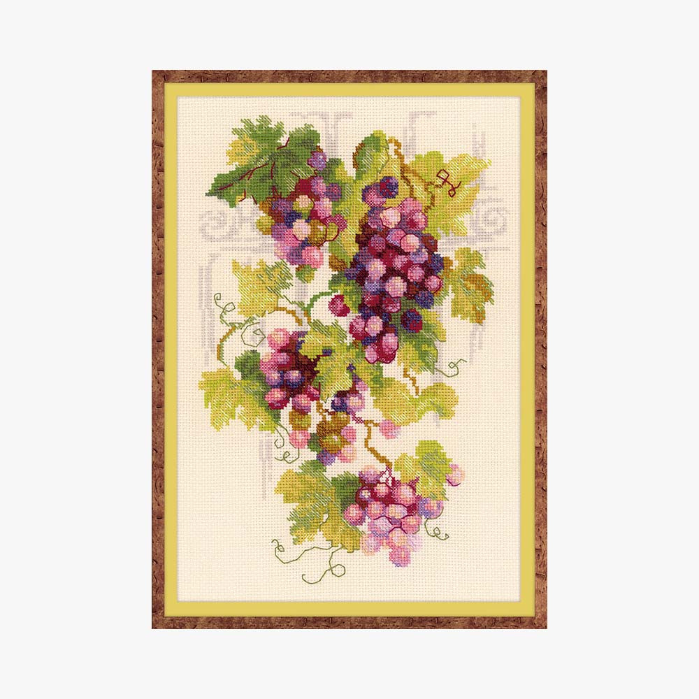 1455 Набор для вышивания Виноградная лоза 21 х 27 см RIOLIS Сотвори Сама 