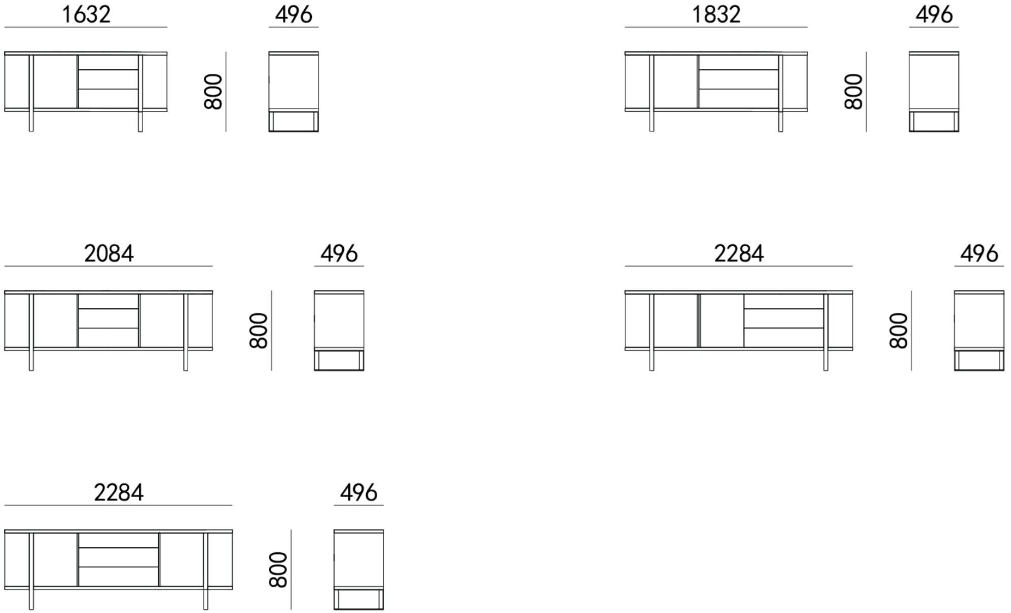 HC28 Cosmo Буфет из дерева Plegat Lx010 - Вид №1