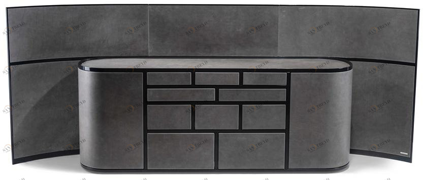 Visionnaire Офисный ящик для хранения в коже с распашными дверцами Wall street sun-id-1501042