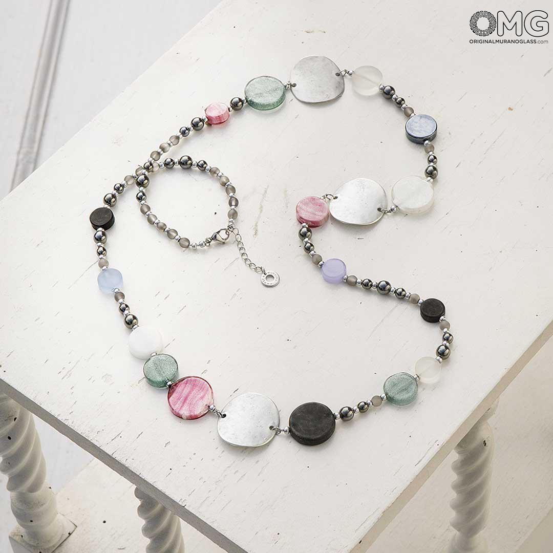 3958 ORIGINALMURANOGLASS Колье Карамелька - Коллекция Antica Murrina - муранское стекло OMG 50 см  - Вид №1