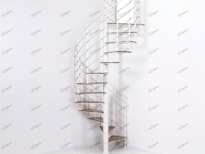 Fontanot Винтовая лестница из стали и дерева sun-id-1475225