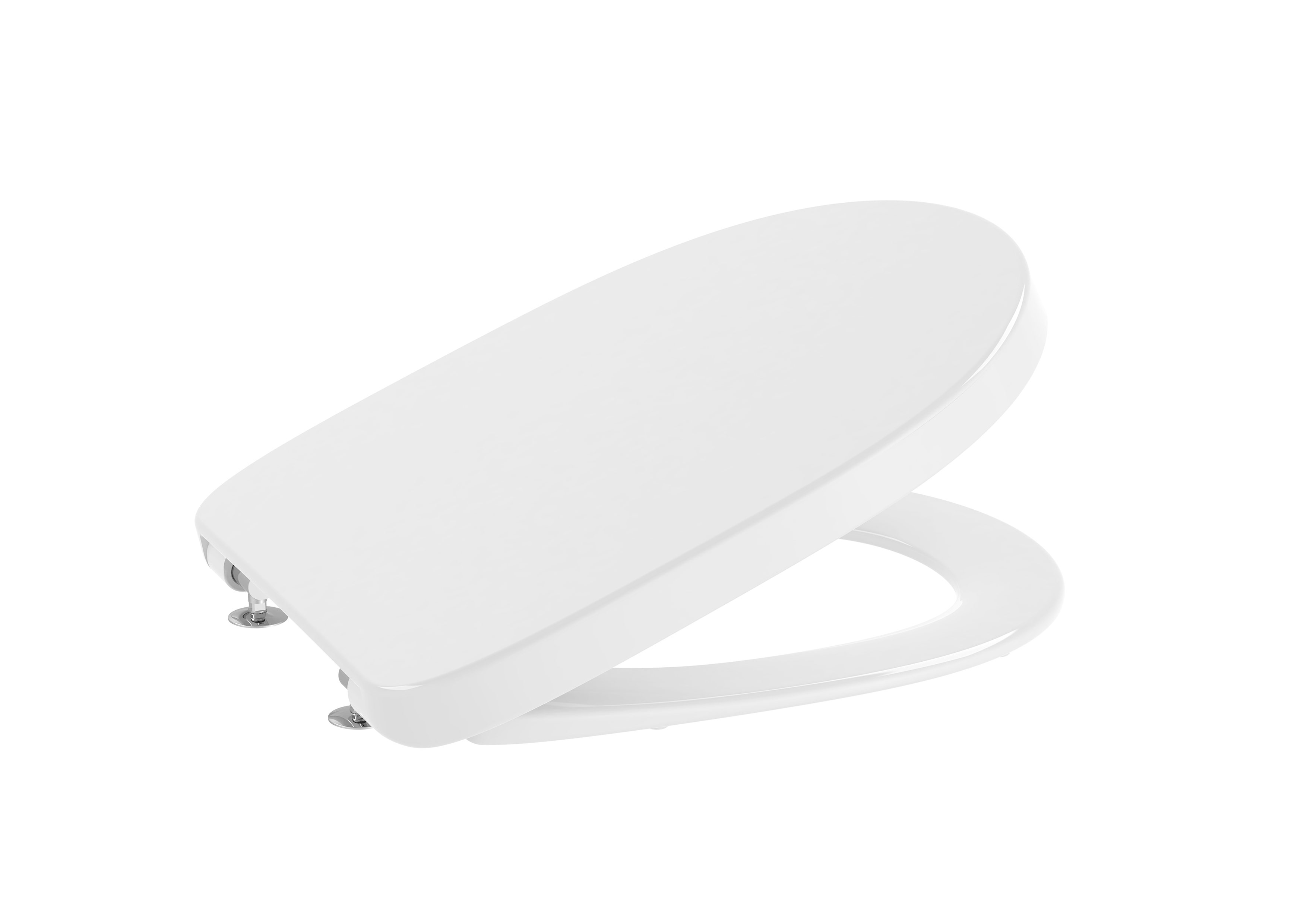 A801B2200B ROUND - крышка и сиденье SUPRALIT® для компактного унитаза с амортизирующим опусканием ROCA Debba  - Вид №1