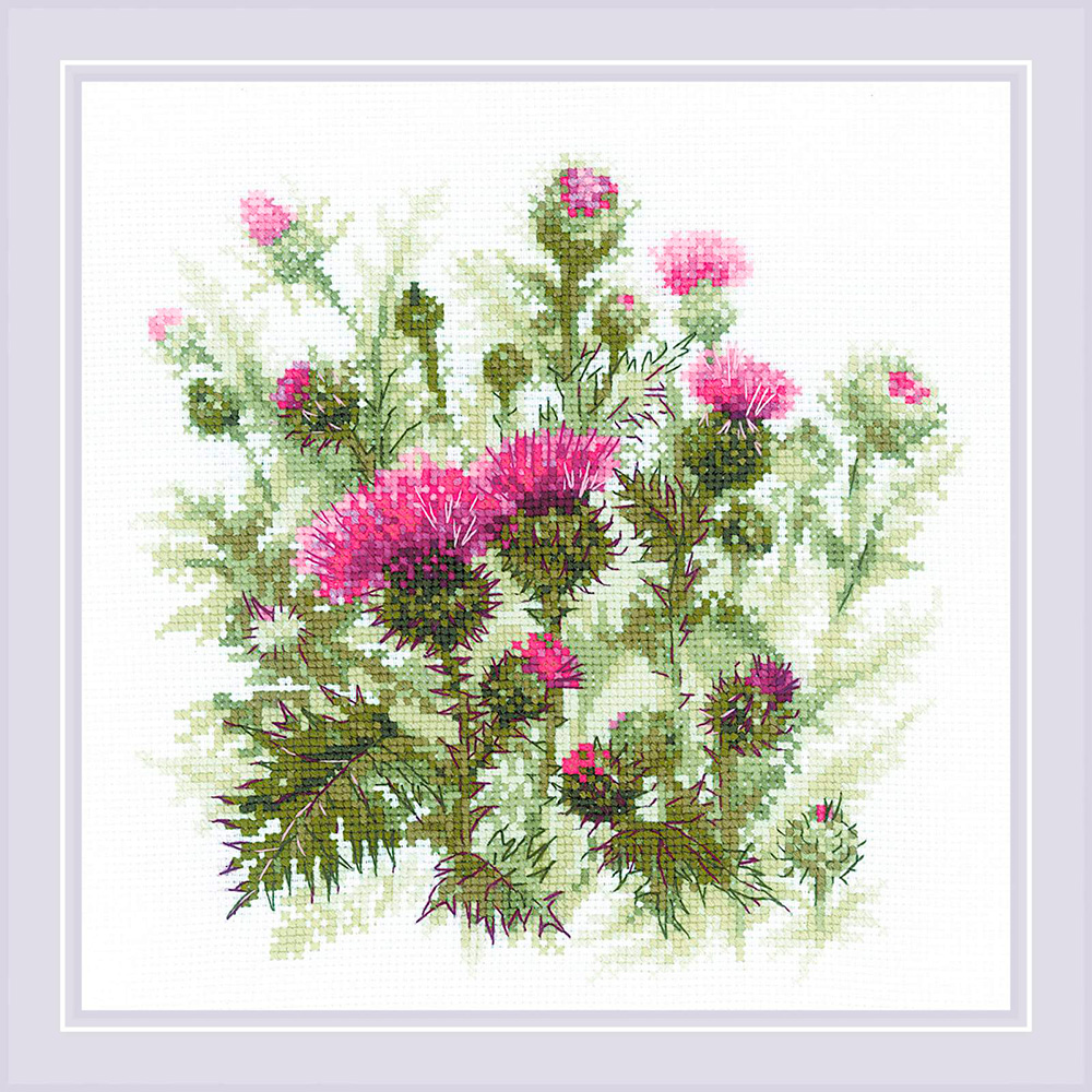 1852 Набор для вышивания Чертополох 30 х 30 см RIOLIS Сотвори Сама 