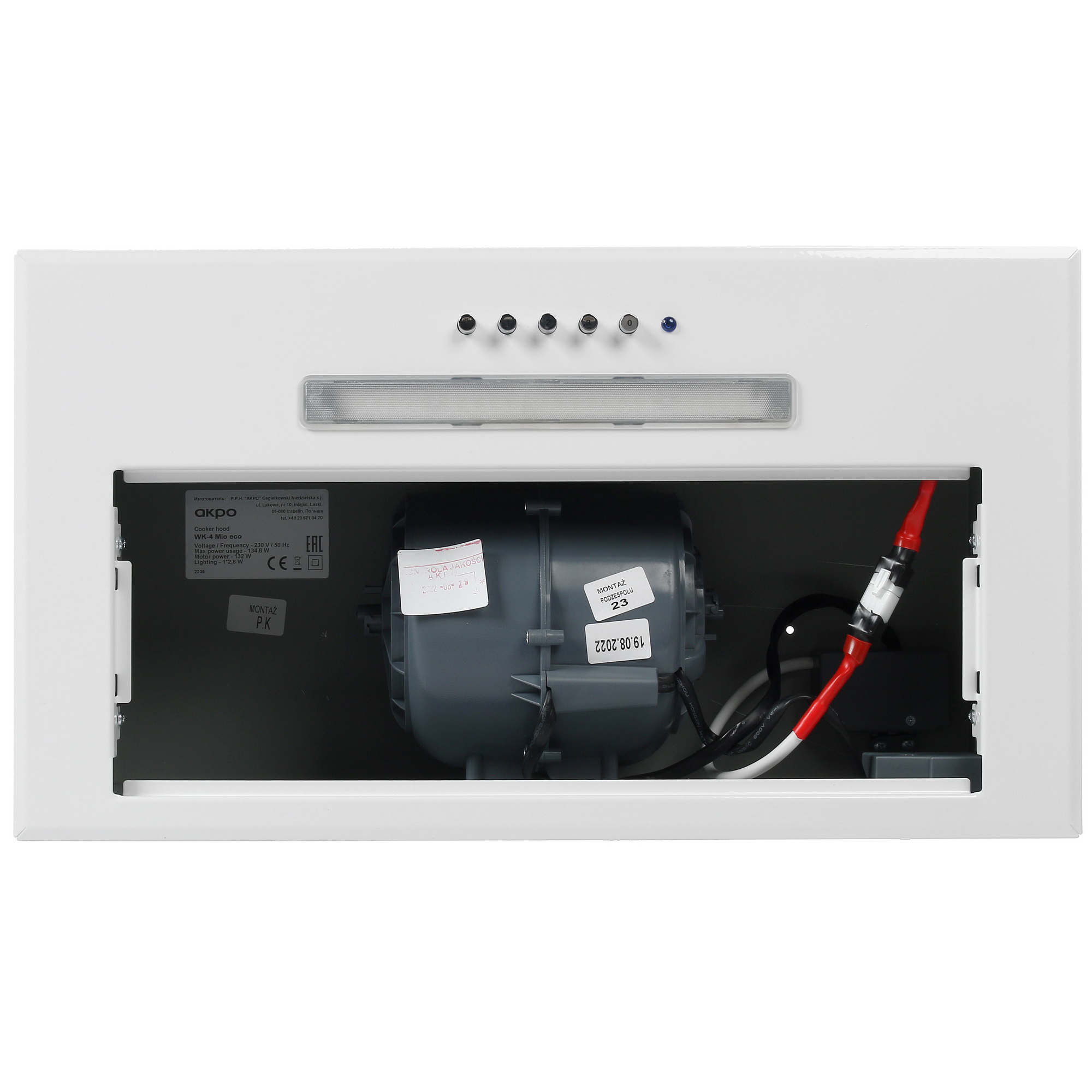 9907750 Вытяжка полновстраиваемая Akpo WK-4 Mio eco белый STDN-0007699 - Вид №6