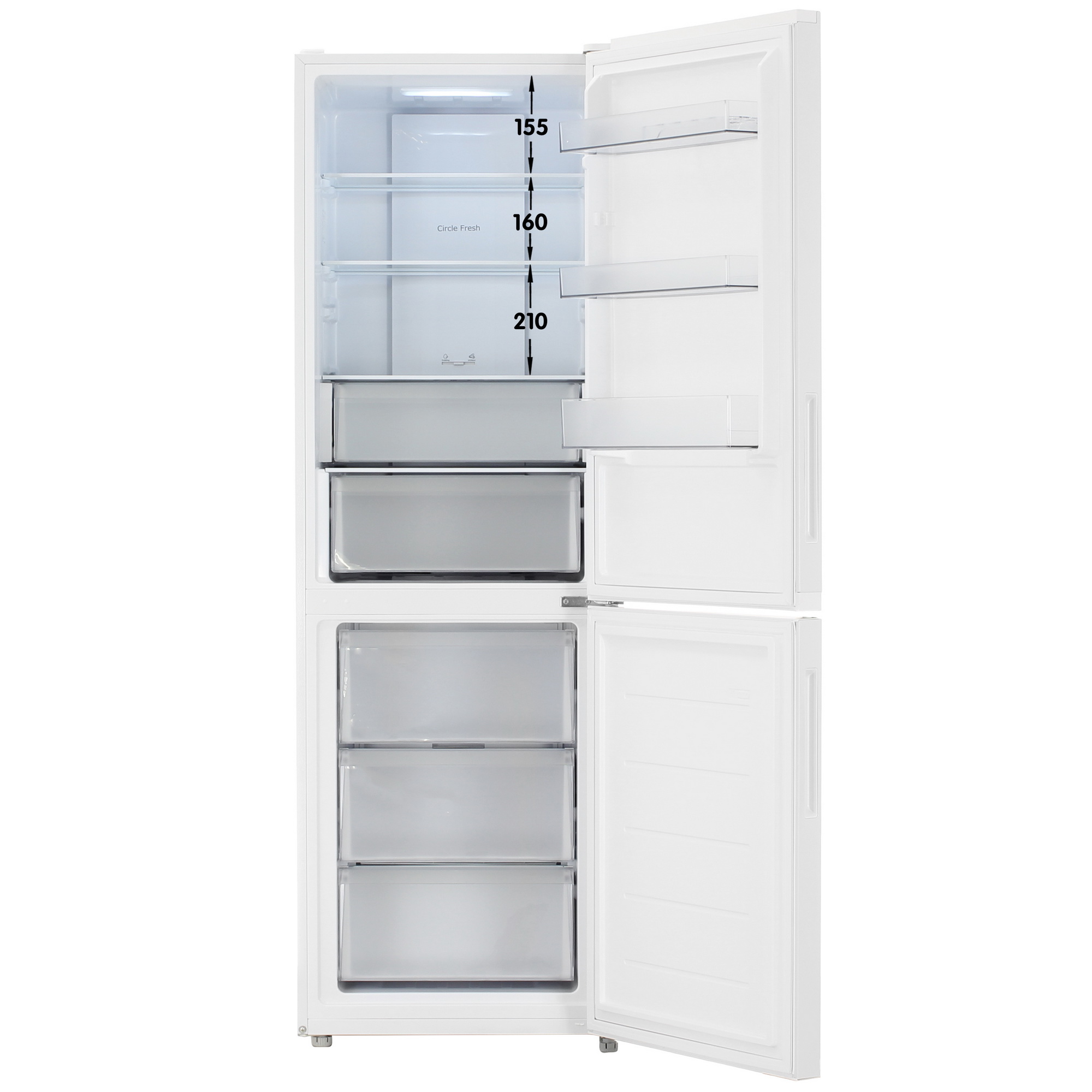 9248215 Холодильник с морозильником   Candy CFN6185WDC белый STDN-0028931 - Вид №1