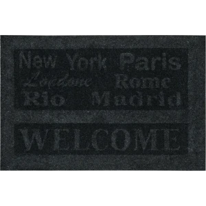 Коврик грязезащитный полипропилен/латекс 45x68 см цвет черный