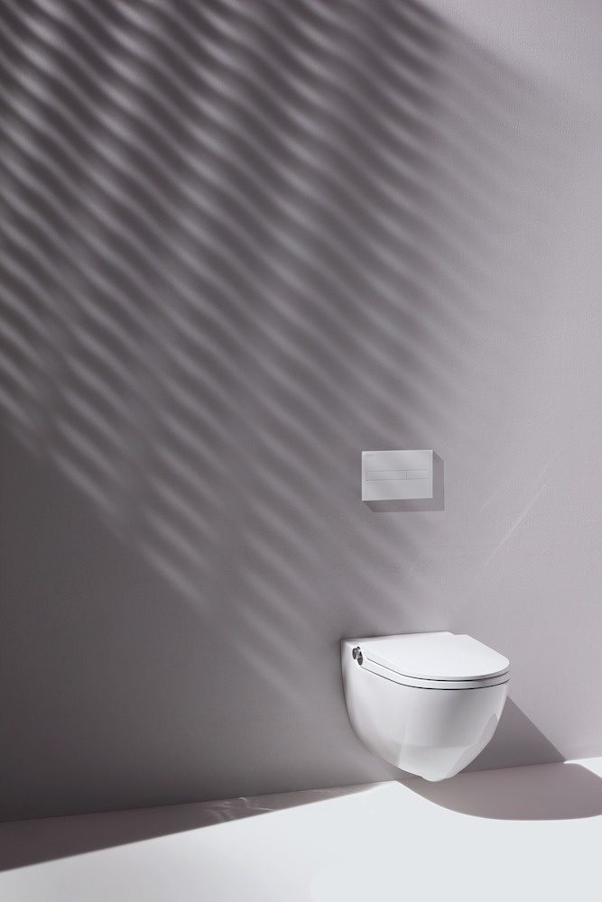 H8206917160001 Подвесной безободковый унитаз-биде с пультом дистанционного управления, с сиденьем и крышкой LAUFEN PRO - Вид №37