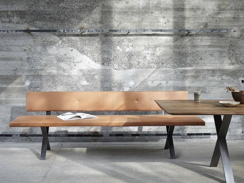 more Скамья из мягкой кожи со спинкой Lax sun-id-1470263 - Вид №1