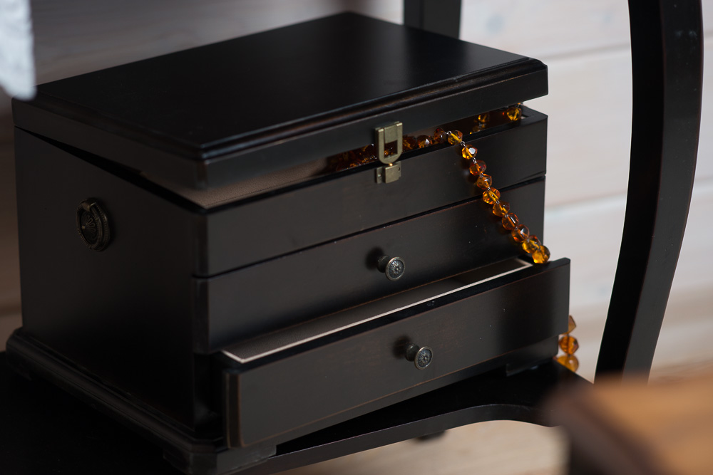 Шкатулка для колец Тёмный шоколад большая ДОМАШНЯЯ ОБСТАНОВКА MOBILIER DE MAISON 017422 Коричневый Santreyd  - Вид №1