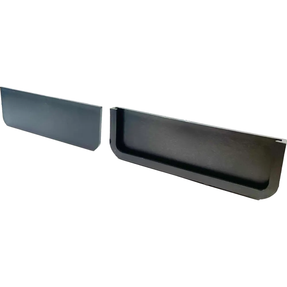 Заглушка торцевая к каналу Gidrolica 1000x115x55 мм цвет черный STLM-2119552