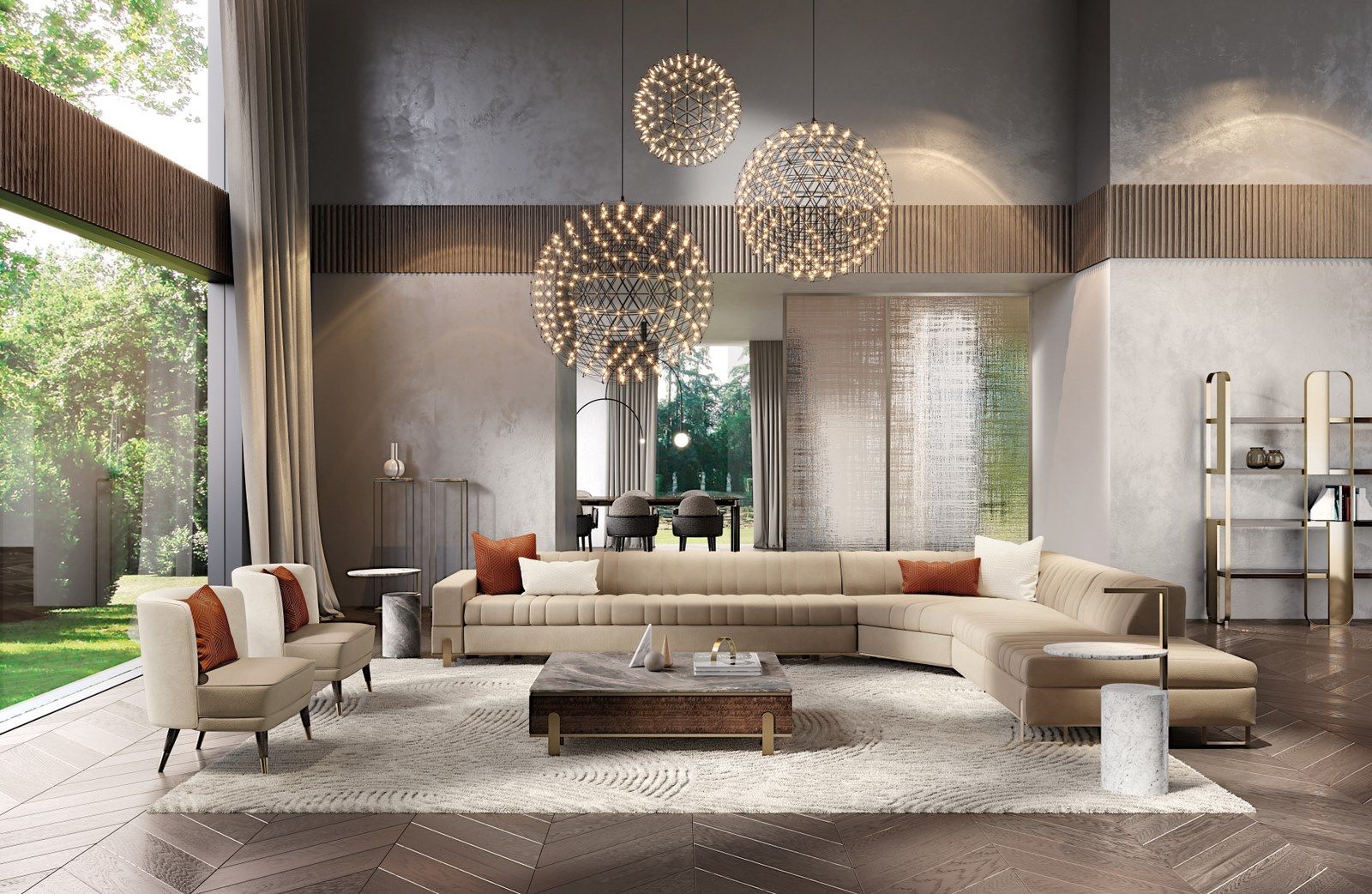 Мраморный и металлический журнальный столик / тумбочка Capital Collection HUGO ARCH-00085089 - Вид №3