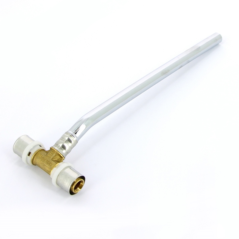 Тройник пресс с трубкой 300мм для радиаторов TIEMME 20x15 1650229