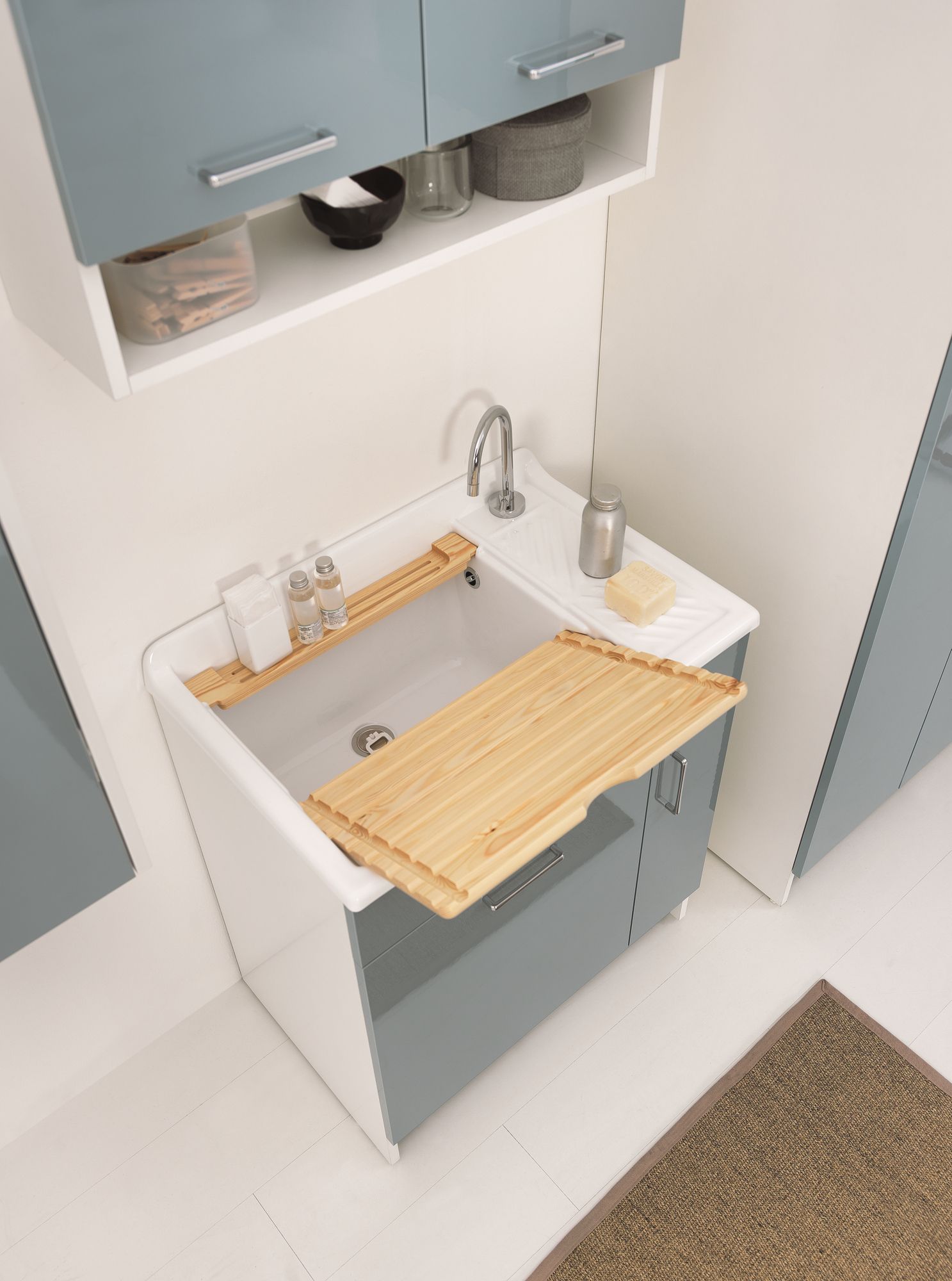 Шкаф для белья из ДСП с бельевой стойкой COLAVENE Lindo ARCH-00146563 - Вид №3