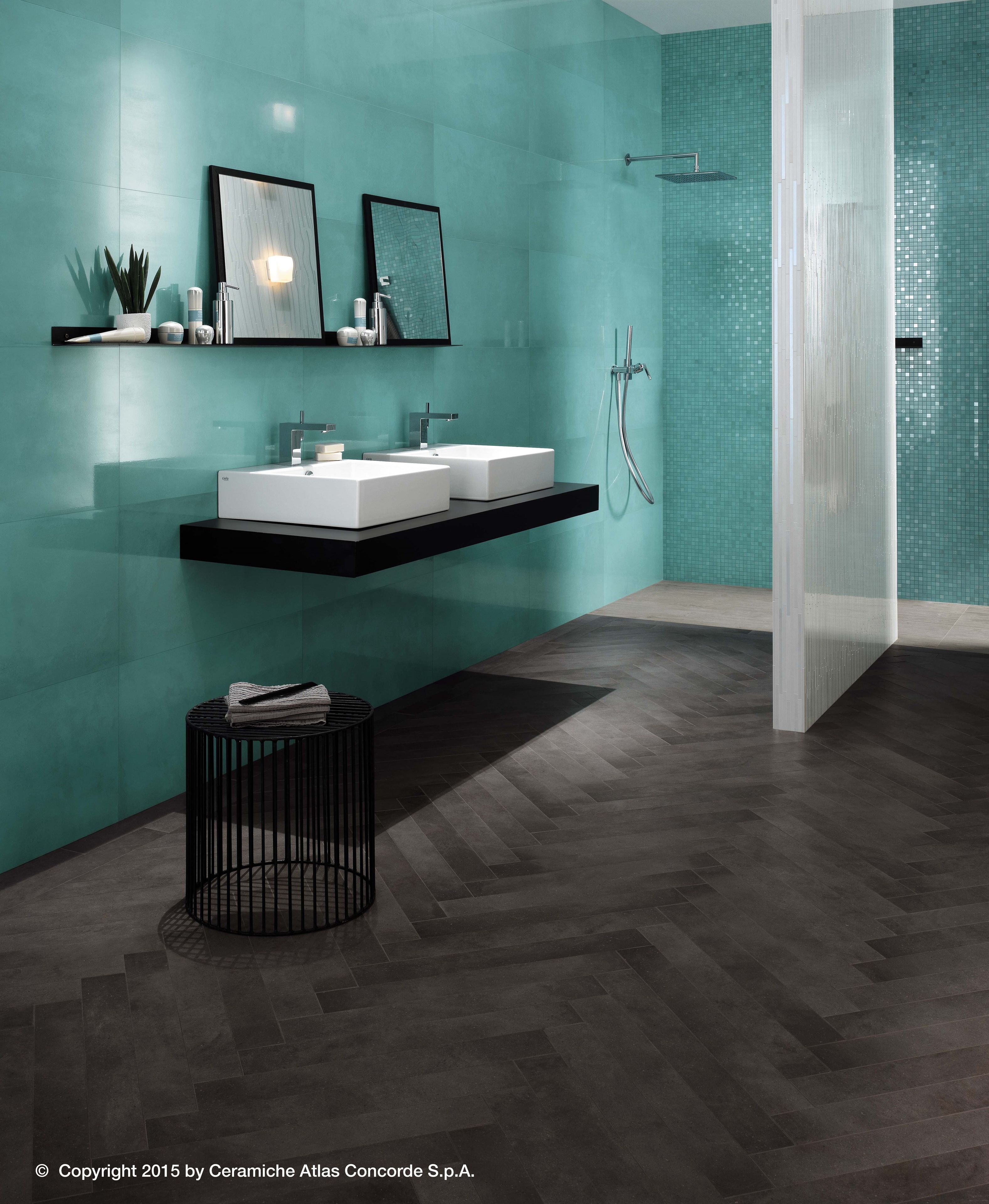 Белое керамическое покрытие с эффектом смолы Atlas Concorde Dwell ARCH-00130177 - Вид №5