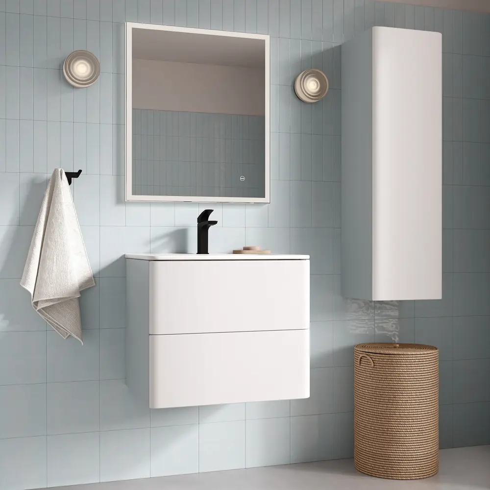 Комплект фасадов для тумбы Iddis Lahta 60 см LAH60W0i89 МДФ цвет белый STLM-2093920 - Вид №7