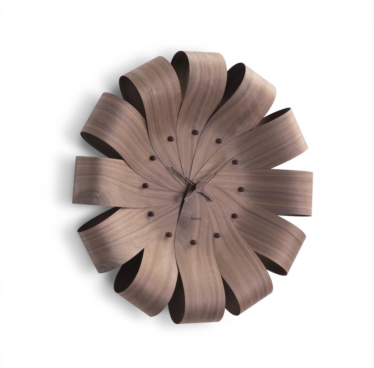 095385 Настенные часы орех Nomon Ciclo