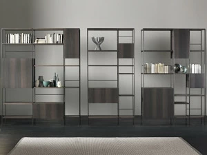 ACERBIS Отдельностоящий книжный шкаф из дерева и металла