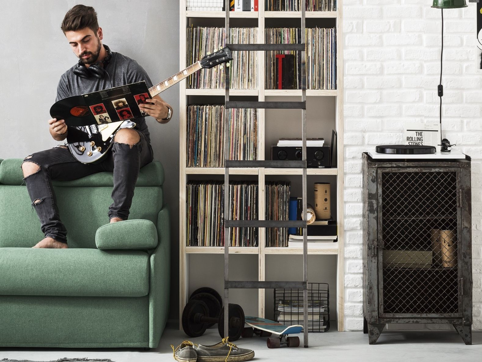 Двуспальный диван-кровать из ткани Felis Day &amp ARCH-00087857 - Вид №6