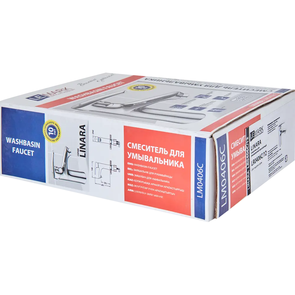 Смеситель для раковины Lemark Linara LR0406C однорычажный цвет хром STLM-2027722 - Вид №4